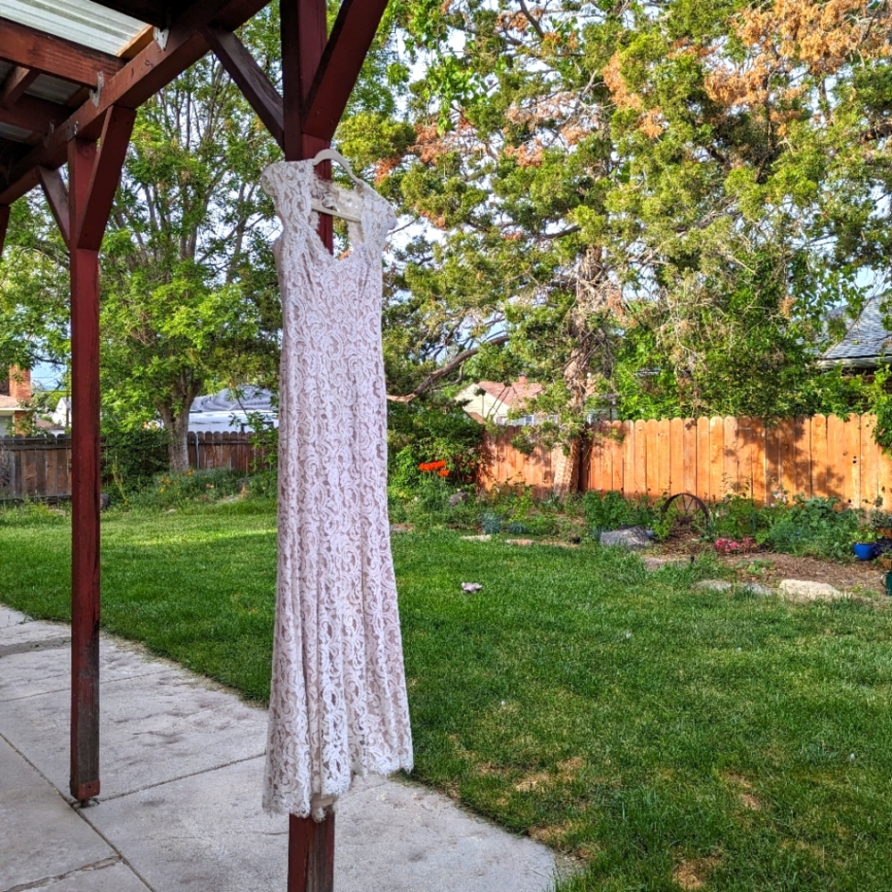 Romantic Tadashi Shoji Wedding Dress - Picture 3 of 14